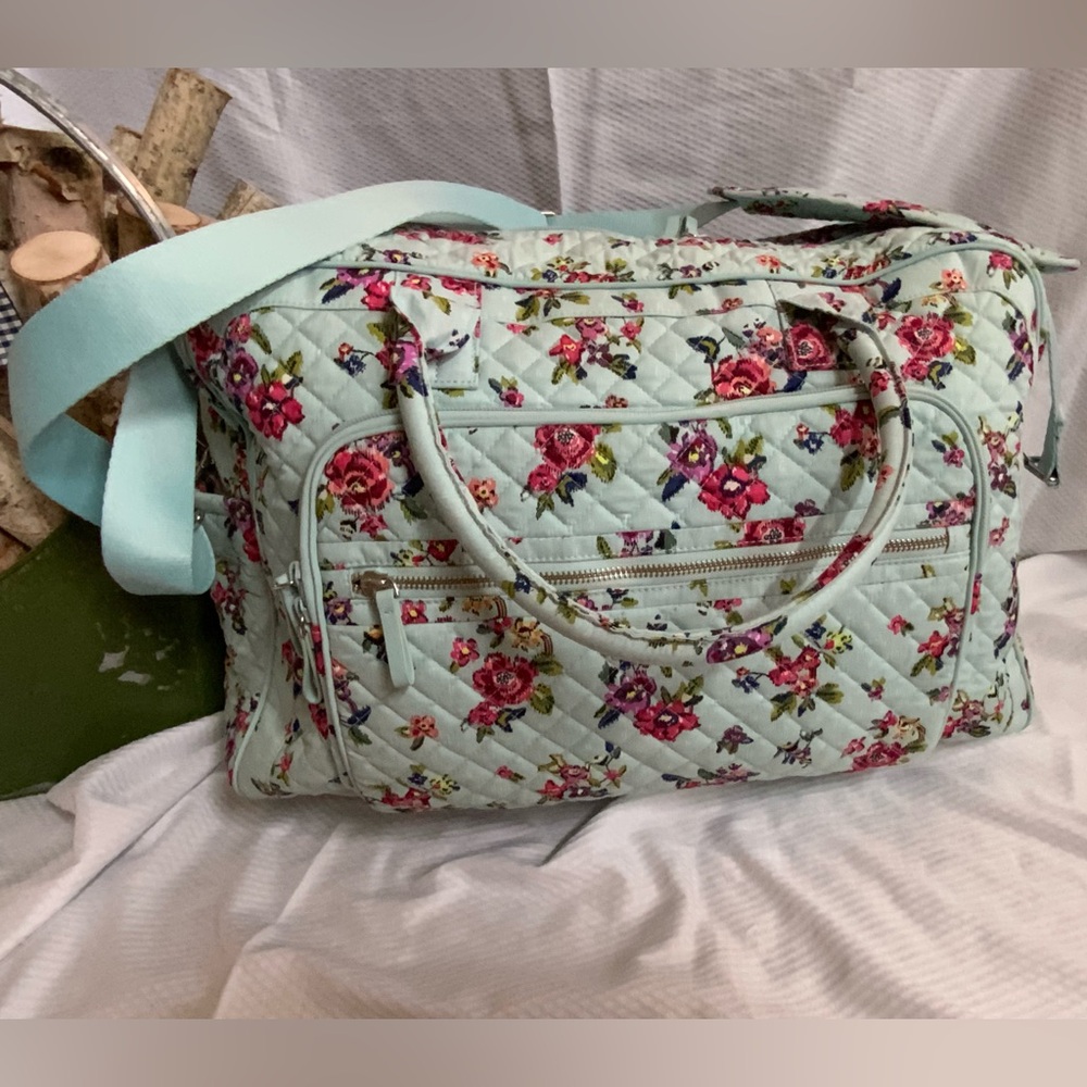 Vera Bradley Weekender Travel Bag - Water Boquet